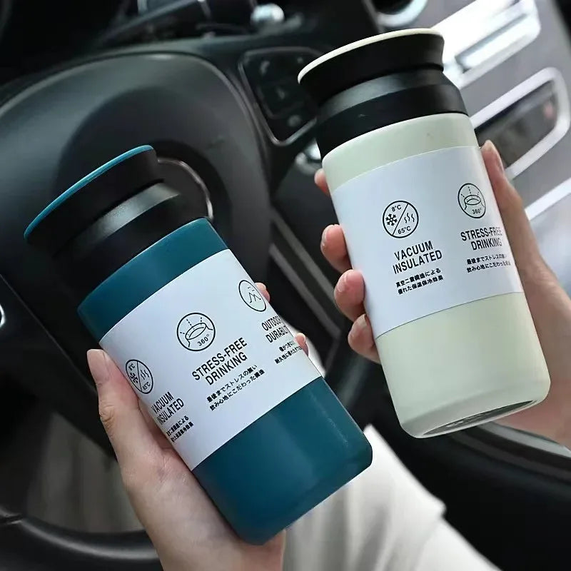 500ml Stainless Steel Thermos Cups Coffee Mug Insulated Water Bottle Thermal Tumbler Vacuum Flask Portable Hot and Cold Cup