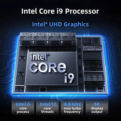 Mini PC Windows 11 Pro Intel Core i9 10980HK/N150 16GB 32GB RAM 1TB 2TB SSD PC Computer Dual WIFI6 BT5.2  Mini Gaming Pc Desktop