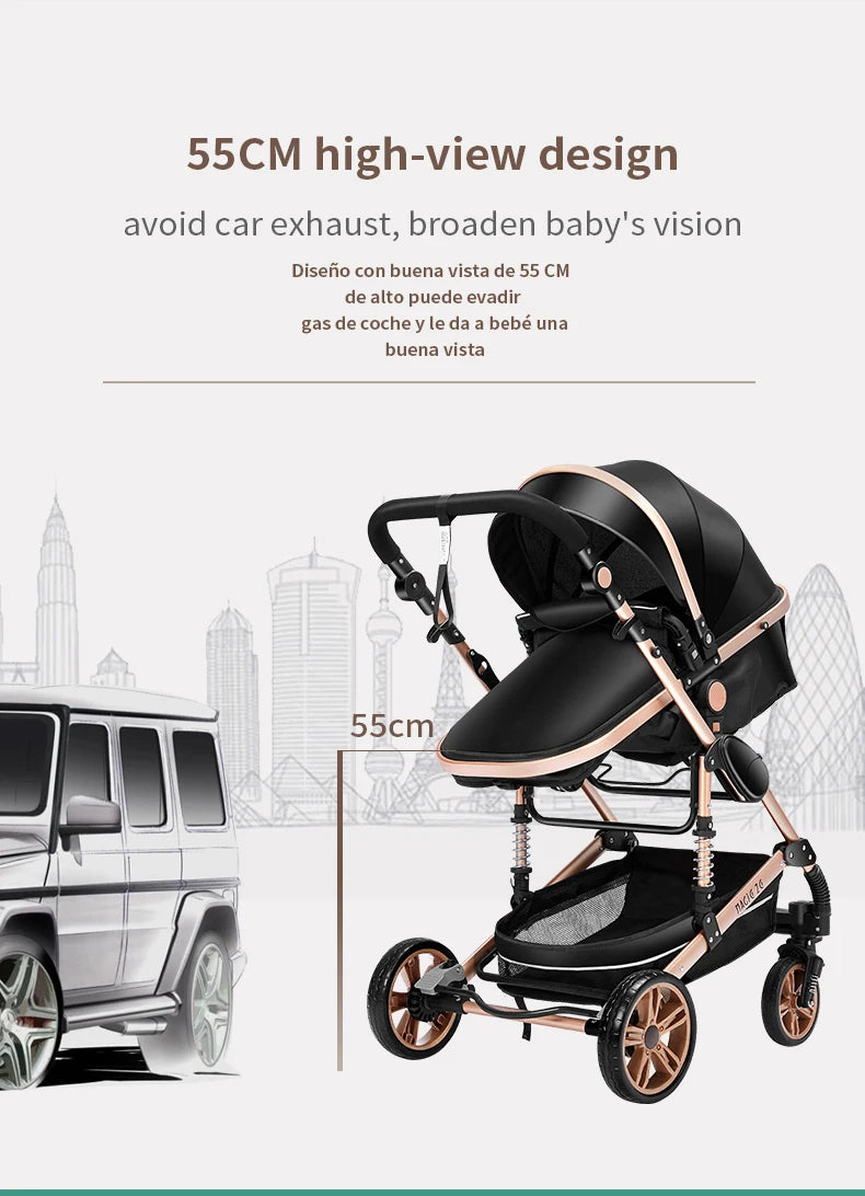 Baby Stroller 3 in 1 stroller lightweight strollers  Baby Carriage mutifunction strollers Baby newborn stroller mother kids