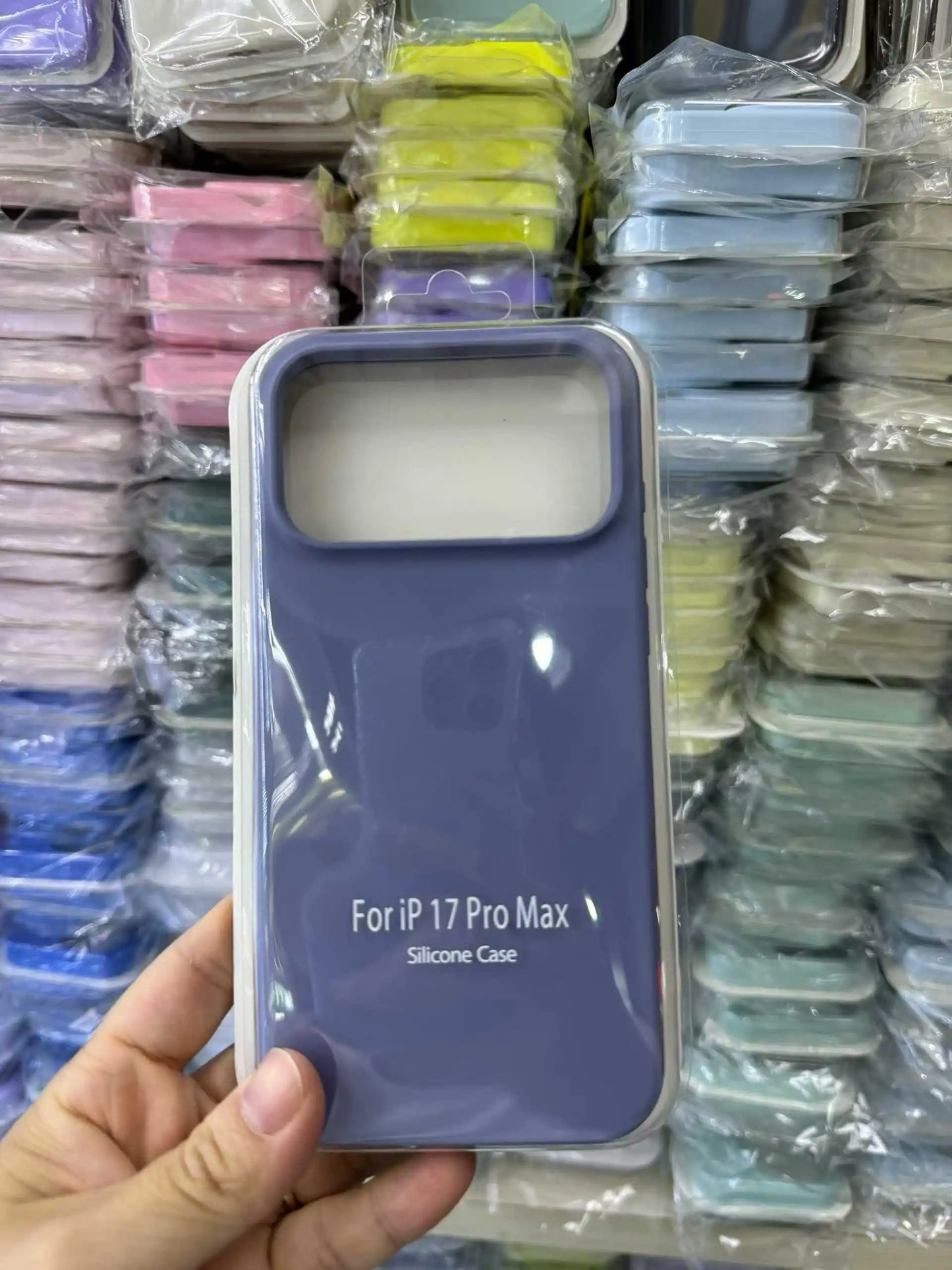 Official Liquid Silicone Skin Feel Case For IPhone 18 Pro Max 17 Pro Air Macaron Solid Candy Colour Color with Packet Box Cover