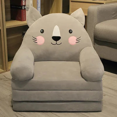 Sofas Children Sofa Cute Cartoon Lazy Folding Small Sofa Bed Girl Princess Baby Toddler Dual-purpose Child Seat All sofas