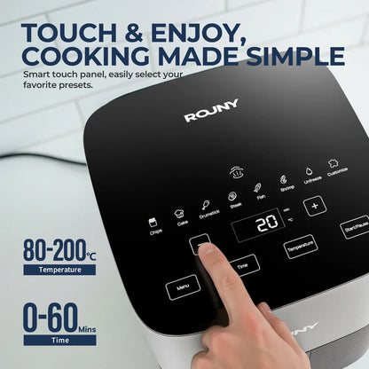 5L Air Fryer with Miui-Cyclone Tech, Electric Hot fryer Oven Oilless Cooker with Touch Control & Nonstick Basket, Visible Window