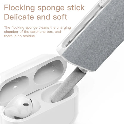 5 in 1 Phone Screen Cleaning Tools with Spray Port Portable Earphone Cleaning Pen Multifunctional Accessories for Airpods 3