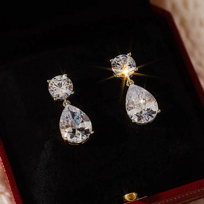 Taoyu 3CT 925 Sterling Silver Moissanite Earrings For Women Men Zircon Drop Earrings Minimalist Fine Jewelry D VVS1 Diamond Gift