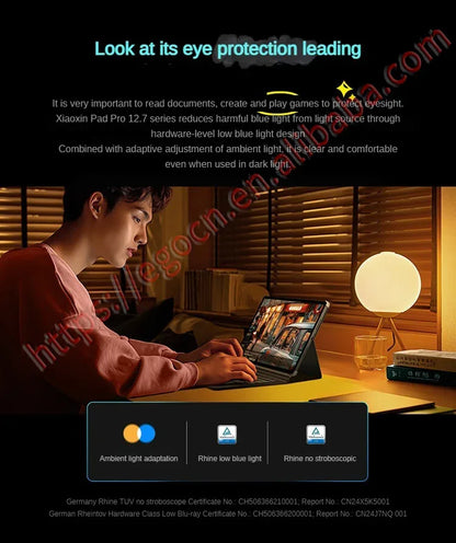 Free Gift Lenovo Pad Pro 2025 Xiaoxin 144Hz JBL 4 speakers 2.9K Android 12.7inch 2nd 10200mAh 45W Charging Big Screen For Study