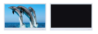 Souria 22 inches Smart Magic Mirror Waterproof TV for Bathroom Hotel DTV Tuner WiFi Bluetooth Built-in Apps Store ATSC DVB-T T2