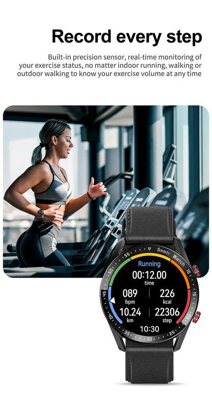 2024 New Bluetooth Call Smart Watch Men Waterproof Sport Fitness Tracker Weather Display Man Smartwatch Para Android IOS Watch