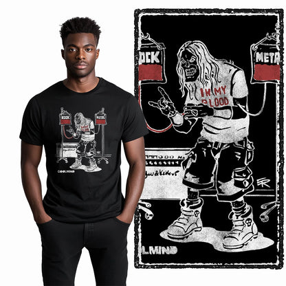Coolmind U4 Streetwear Cool Print Exclusive Graphic T shirt fo men 100% Cotton Big Size vintage BLACK men's novelty tee shirt