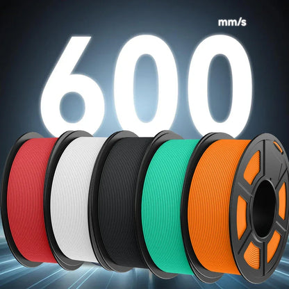 JAYO PETG 3D Filament 1.75MM High Speed PETG 3D Printer Filament 5Rolls High Flow Speedy Matte Effect 3D Printing Mateials