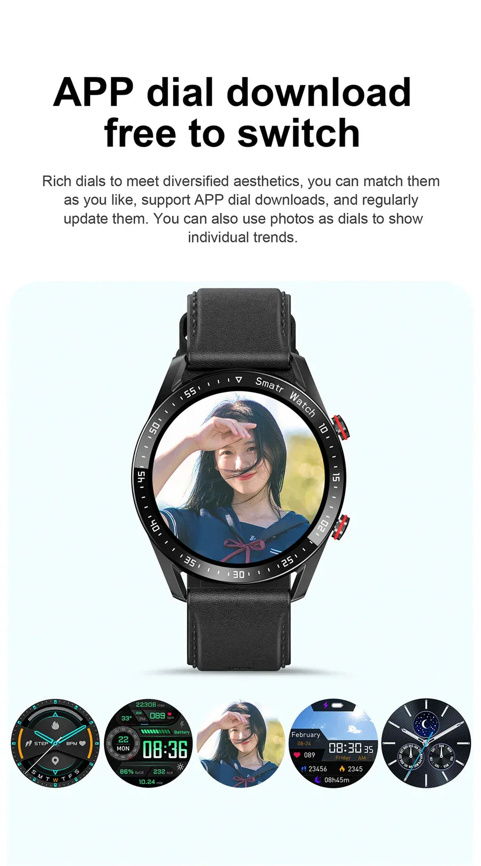 2024 New Bluetooth Call Smart Watch Men Waterproof Sport Fitness Tracker Weather Display Man Smartwatch Para Android IOS Watch
