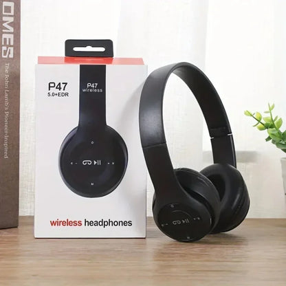 Multifunctional Portable Foldable Headmounted Wireless Bluetooth 5.0 Headset For Bluetooth connection TF Card Wired Connection
