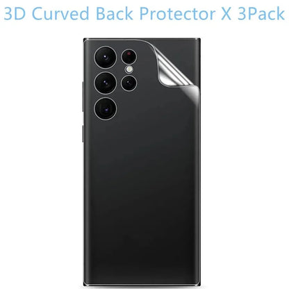 3PCS Back Matte Hydrogel Film for Samsung S24 S23 S22 S21 S20 Ultra FE S10 S9 Plus Screen Protector for Note 8 9 10 20 TPU Film