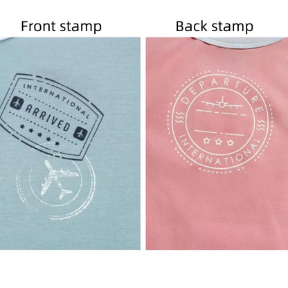 AP SS26 Ringer stamp jersey cotton collection summer boys girls fashion casual clothing dress set shirt family matching clothes
