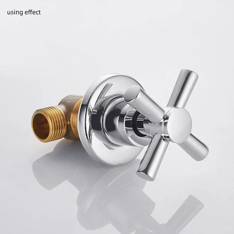Cross Faucet Handle Knob Zinc Alloy Handwheel Universal Hot Cold Sink Taps Switch For Kitchen Bathroom Tap Replacement Parts