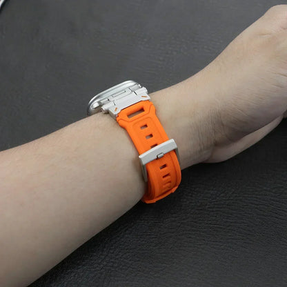 Silicone Sport Band for Apple Watch Ultra 49mm 45mm 42 44mm Rubber Strap for iWatch Series 9 8 7 se 6 5 4 ultra 2 49 Correa