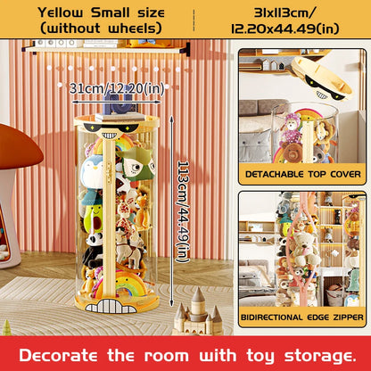 Extra Large Toy Storage Bucket Organize Home Plush Toys Neatly Sunglasses Smiley Design Top Can Place Figurines