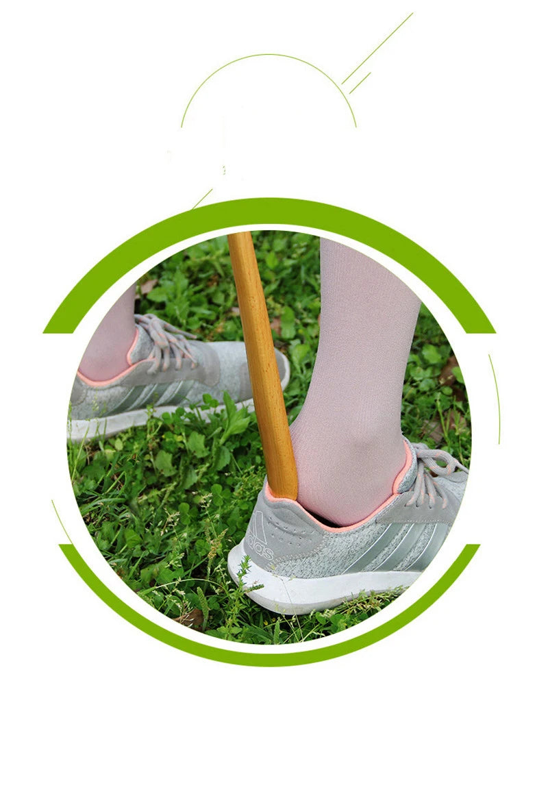 Professional Shoe Spoon Home Tools Durable Professional Wooden Shoe Horn Flexible Wood Long Handle Shoehorn Useful Shoe Lifter