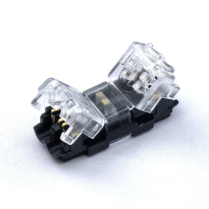 10/30/50pcs wire connect terminal connector, I Type 2-pin Bidirectional Plug-in Cable Buckle Connector Lock Cover Suitable LED