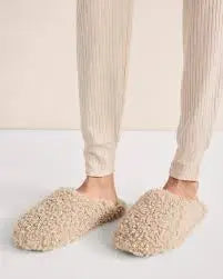 HOT SALE Blue Lotus 2025 Sherpa Fur Slippers Ultra Cozy Soft Cushion Slippers For Warm Indoor Living