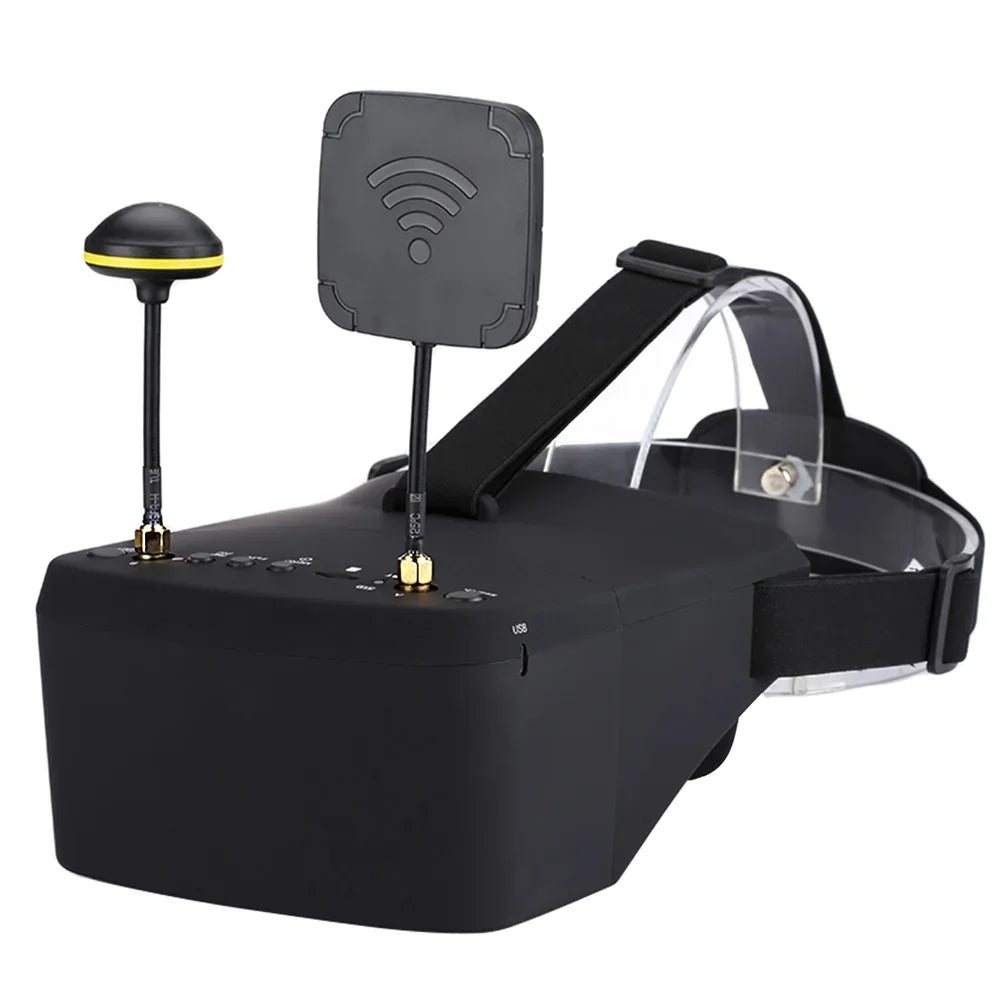 Ev800d 5.8g 40ch 5 Inch 800*480 Video Headset Dvr Diversity Fpv Goggles With Battery For Rc Model Rc Fpv Drone