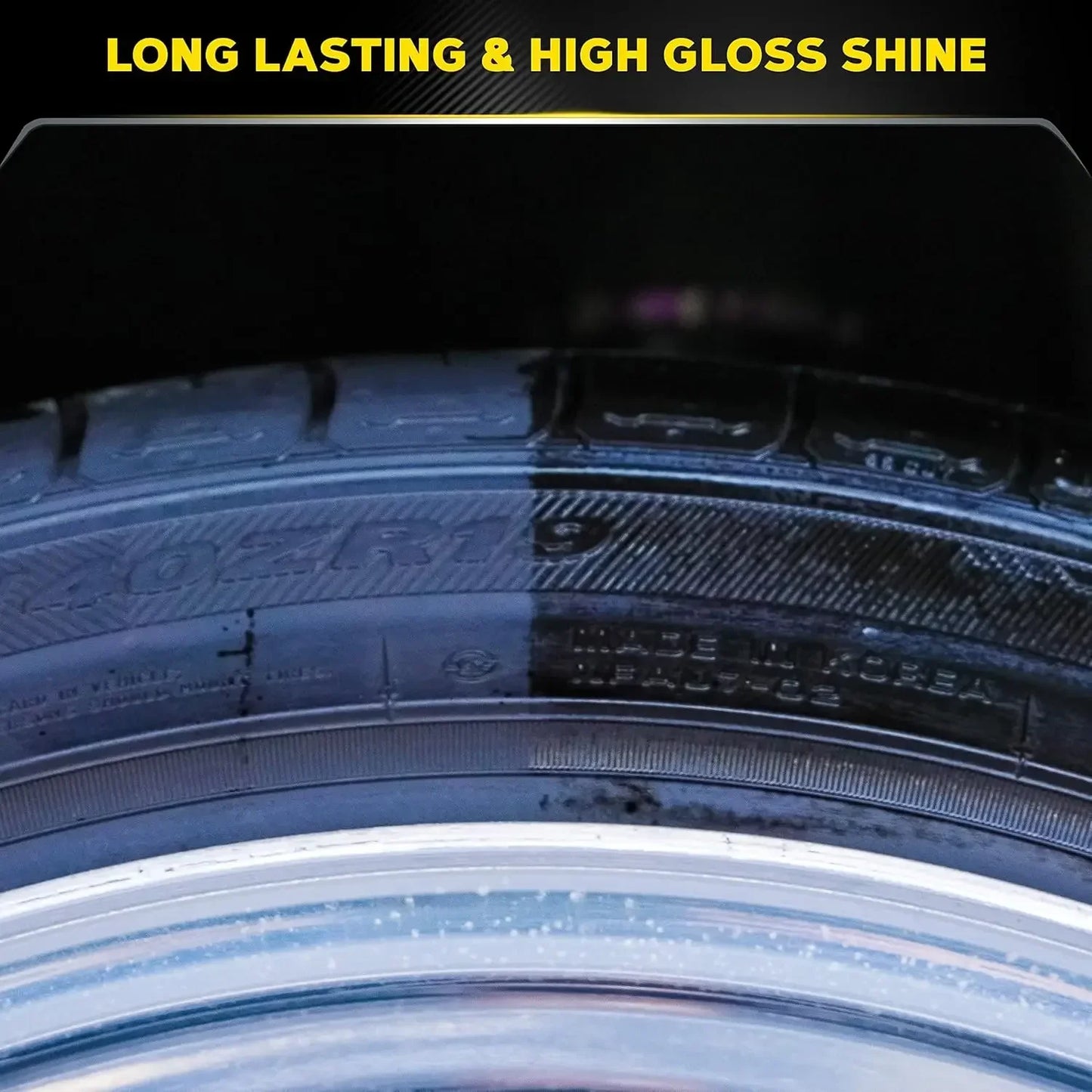 Hydroshine Ceramic Tire Coating Shine Spray Tyre Gloss Plastic Rubber Wheel Restorer  Long Lasting Hydrophobic Cleaner Seal Wax