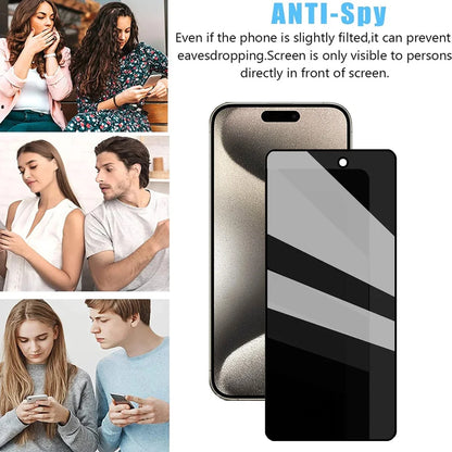 1~3PCS Anti Spy Tempered Glass For iPhone 17 17e 16e 16 15 Pro Max Privacy Screen Protector iPhone 15 14 Plus 13 12 11 Pro Max Antiespia Pelicula de Cristal Templado iPhone 17 Pro Max anti-peeping Protective Film
