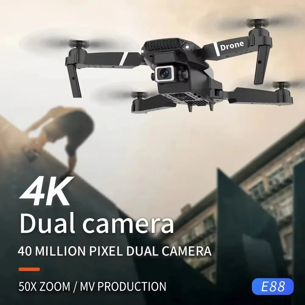 E88PRO Drone 8K 5G Professional HD Dual Camera Aerial Photography Remote Control Aircraft Quadcopter Toys 15000M 2025