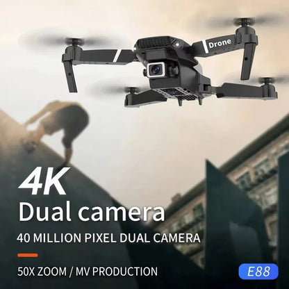 E88PRO Drone 8K 5G Professional HD Dual Camera Aerial Photography Remote Control Aircraft Quadcopter Toys 15000M 2025
