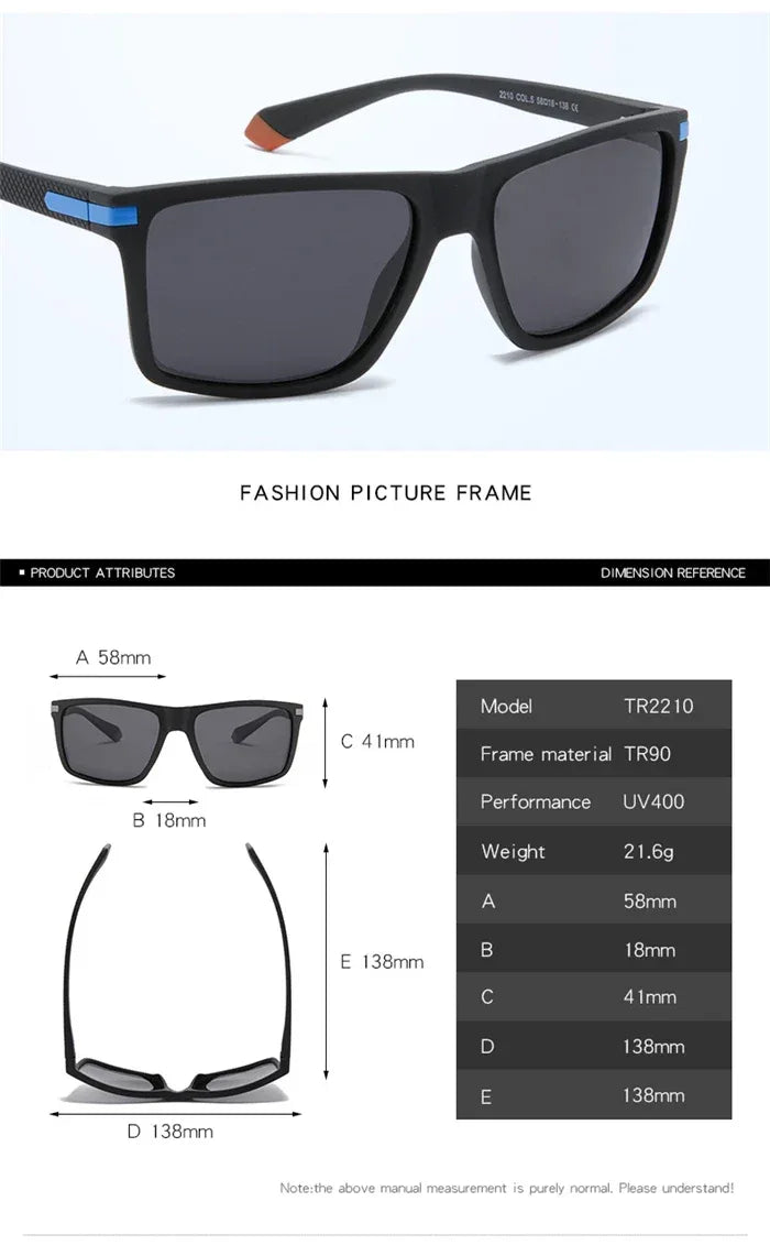 Outdoor Sport Square Nearsighted Sunglasses With Diopters Driving Anti-Glare Prescription Sun Glasses For Men 0 -0.5 -0.75 To -6