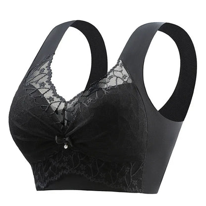 Beautiful Back Bra For Women, Fixed Cup, Adjustable, Seamless Push-up, Secondary Breasts, Anti-sagging, Lace Vest Bra