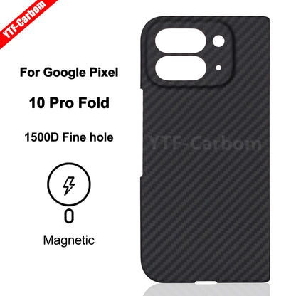 YTF-Carbon new style for Google Pixel 10 Pro fold Kevlar carbon fiber hinge protection cover ultrathin 10 Pro fold phone case