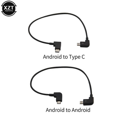 Data Cable For DJI Spark MAVIC 2 Pro Air Control Drone Android Micro USB To Type C USB C Adapter Cable For smart mobile phone