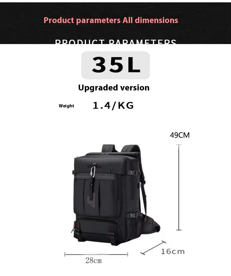 50L 70L Large Capacity Travel Backpack Luggage Sports Training Fitness Independent Shoes Storage Bag Laptop Bags