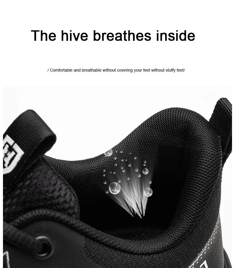 Oulylan Puncture Proof Work Safety Boots Man Breathable Work Shoes Male Men's Fashion Safety Shoes  Steel Toe Sneakers
