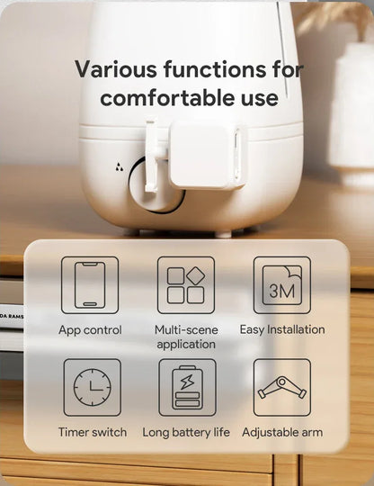 Tuya Fingerbot Wireless Control Light Switch Off Tool Automatic Button Pusher Adjustable Switch Press Robot Lazy Remote Control
