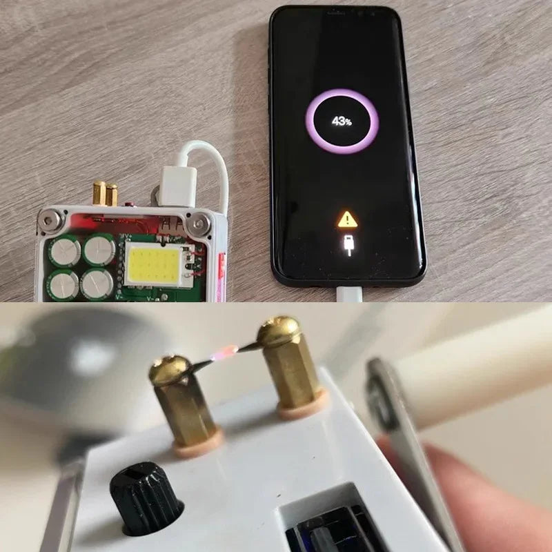 Manual Hand Crank Generator 5V 12 Volts Emergency Power Bank USB Charger