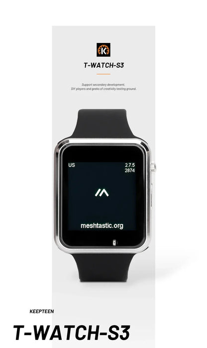 LILYGO T Watch S3 Lora Meshtastic Tracker ESP32-S3 WIFI Bluetooth LoRa Repeater IoT BMA423 Sensor with Mic Speaker Program