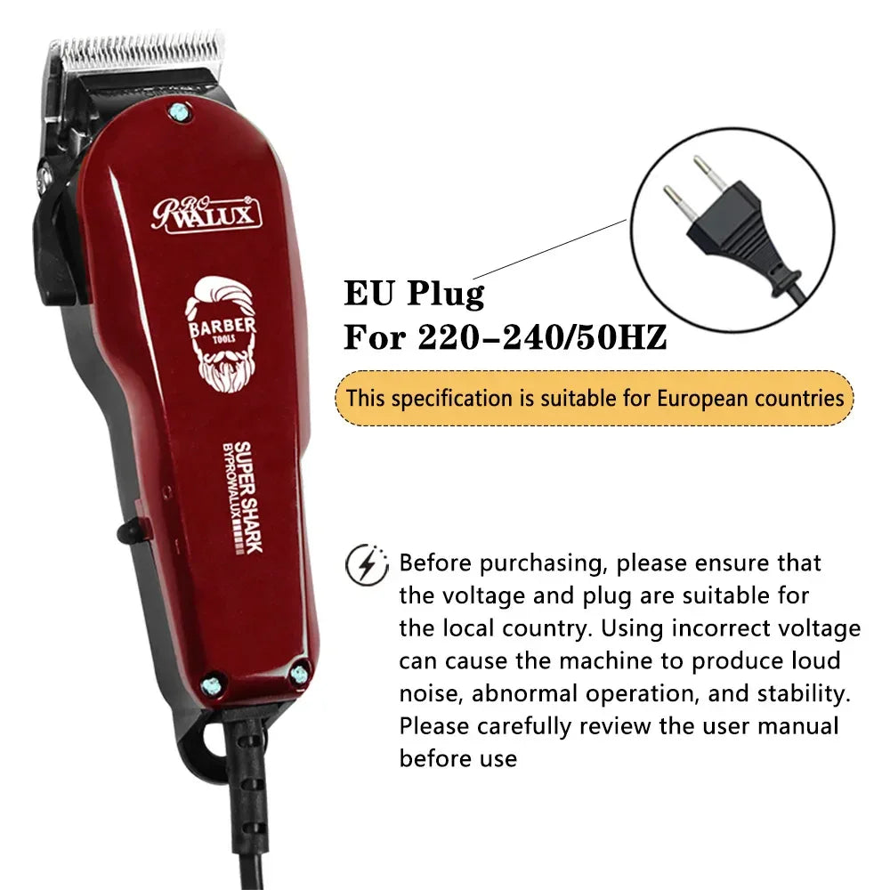 Adjustable Professional Corded Hair Clipper  Hair Trimmer For Men 10W Electric Powerful Barber Shop Haircut Machine Tapering