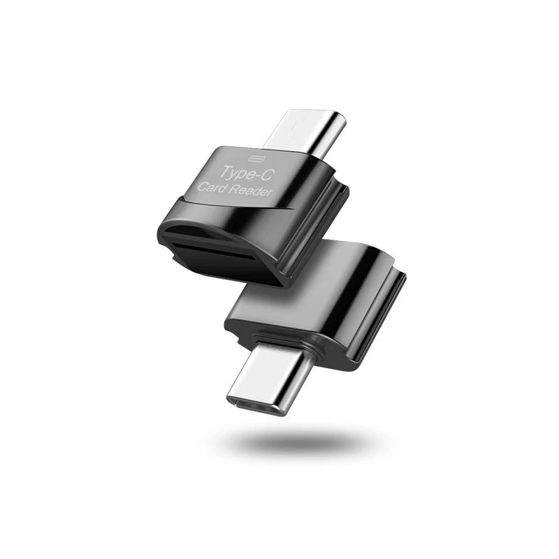 High Speed Micro SD to Type C Card Reader OTG USB Type-C Adapter Phone External Memory TF SD Card Adapter for Laptop Cell Phone
