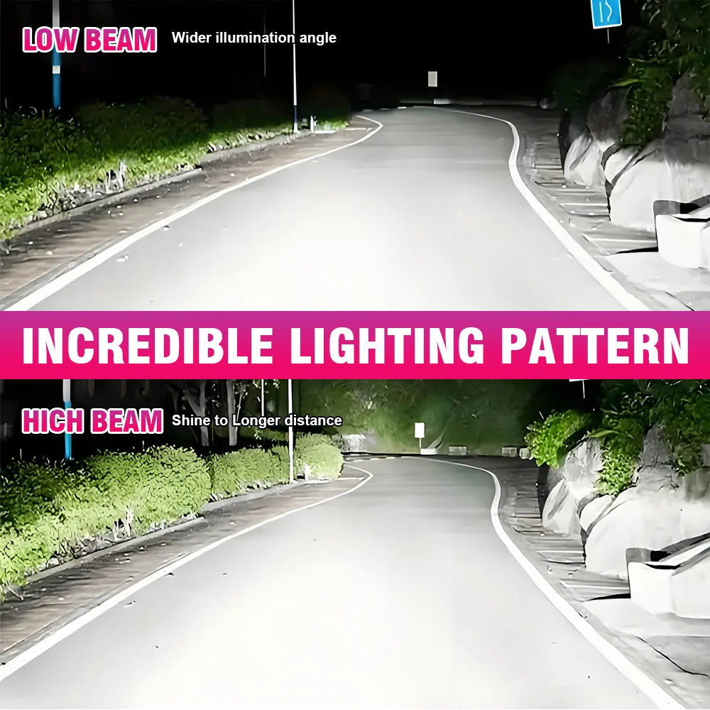 H11 LED Headlight Canbus 50000LM Light Bulbs With Fan Turbo Lamp 6500k Auto LED H7 H8 H9 9005/HB3 Light Fog Lamp Plug&Play