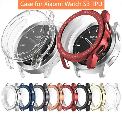 Case for Xiaomi Watch S3 TPU Anti-Scratch Soft Protector Shell All-around Bumper Protective Cover For Mi Watch S3