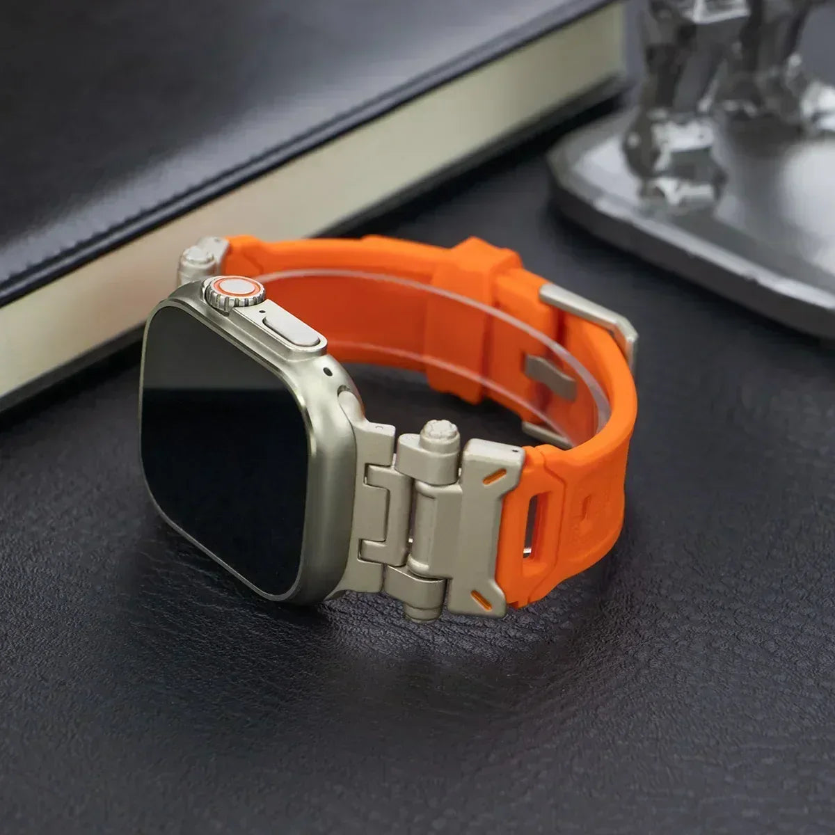 Silicone Sport Band for Apple Watch Ultra 49mm 45mm 42 44mm Rubber Strap for iWatch Series 9 8 7 se 6 5 4 ultra 2 49 Correa