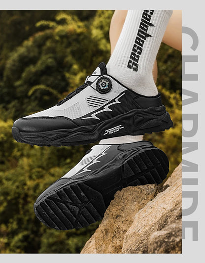 Men's casual sports shoes four season new rotating shoelaces comfort outdoor running walking shoes breathable soft-sole sneakers