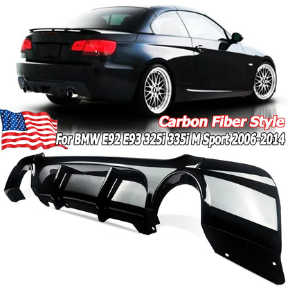 Rear Bumper Diffuser Lip  For BMW E92 E93 328i 335i Coupe/Convertible Car Replacement Part 2007-2013