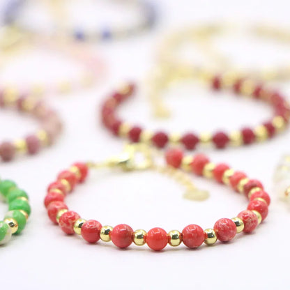 Fashion Lovely Baby Baptism Bracelet Natural Stone Crystal Lobster Clasp Parts Yoga Christmas Wedding Girls Gift Jewelry Charm