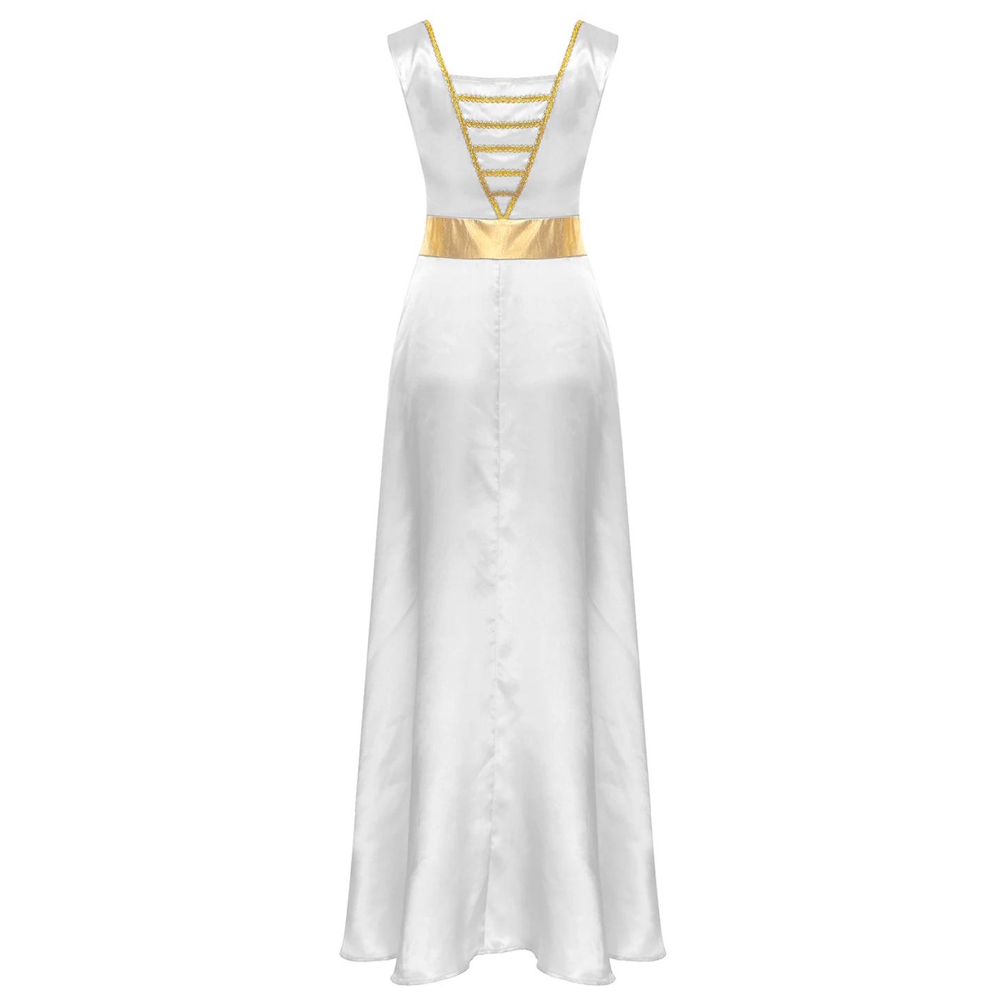 Women Robe Praise Lyrical Dance Dress Church Choir Worship Liturgical Performance Costume Sleeveless Tunic Gown Dancewear Clothe