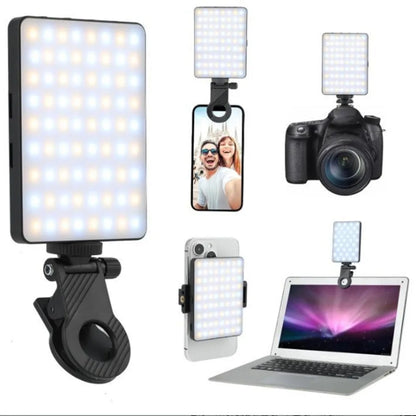 Mobile Phone Fill Light 3 Modes Adjustable Type-C USB Dual Port Charging Fill Lamp For Live Streaming Selfie Video Conferencing
