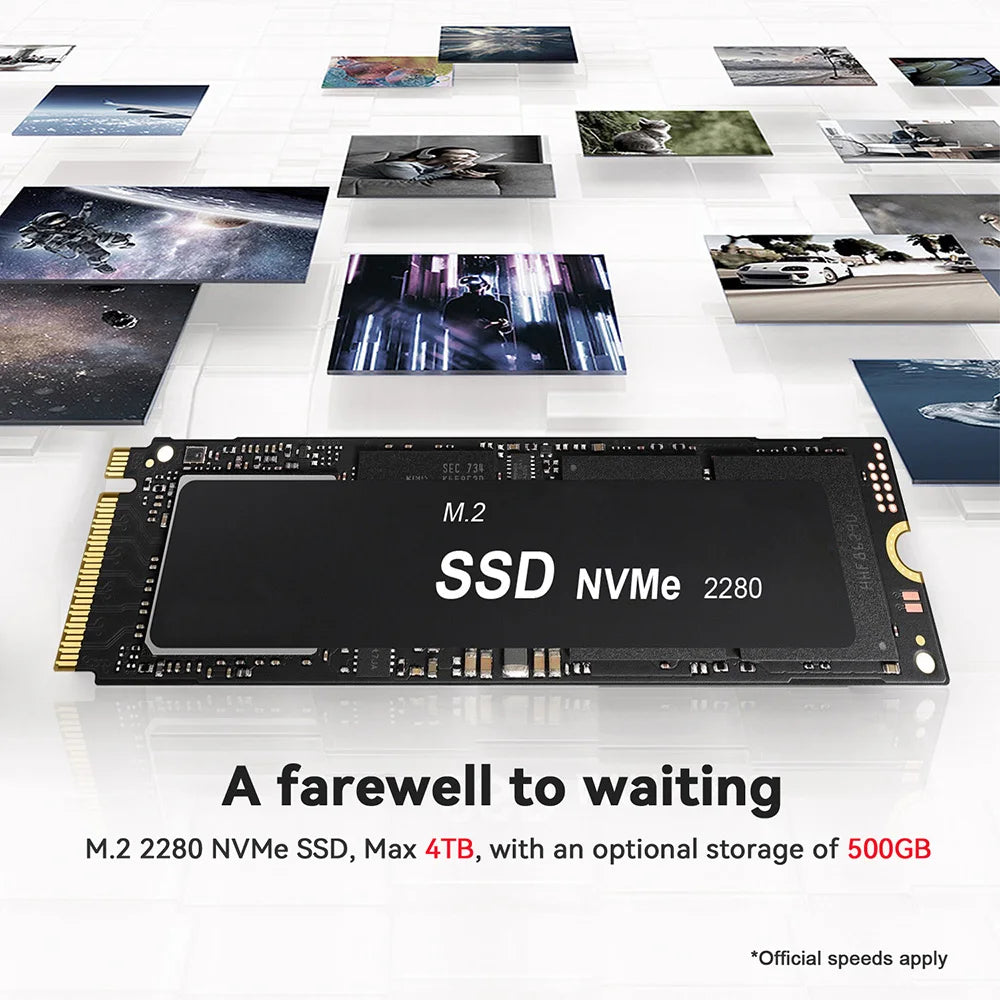 Beelink Mini PC SER5 Max AMD R7 6800U 7735HS R5 5500U R3 3200U 16G 500G NVME Windows Type-C Triple Screen Gamer Mini Computer