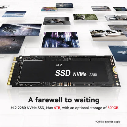 Beelink Mini PC SER5 Max AMD R7 6800U 7735HS R5 5500U R3 3200U 16G 500G NVME Windows Type-C Triple Screen Gamer Mini Computer
