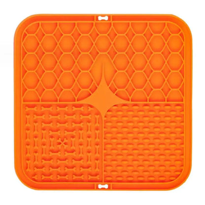 Pet Lick Silicone Mat Dogs Pet Slow Food Plate for Dog Bathing Distraction Silicone Dog Sucker Food Training Dog Feeder Supplies